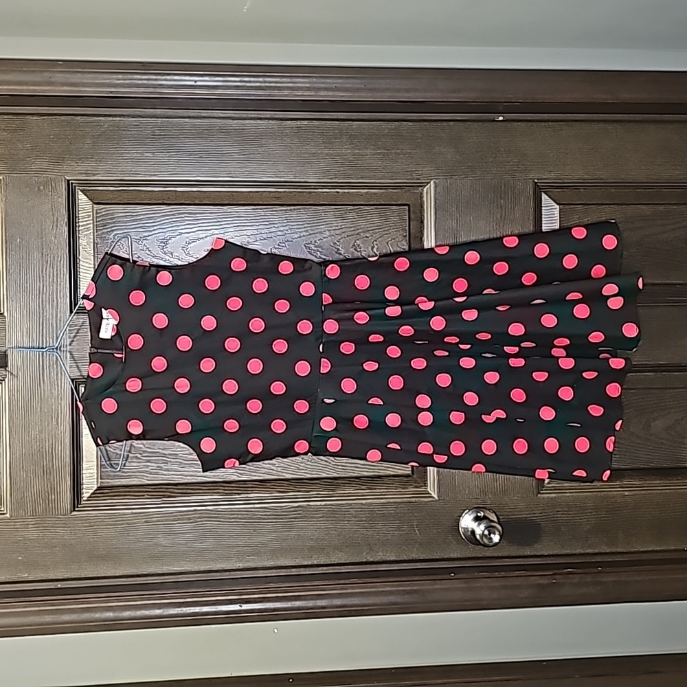 Kate Kasin Black Polkadot Dress